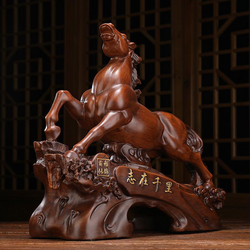 美帮汇前程似锦马摆件马到成功骏马总经理老板桌办公室书柜装饰高清大图