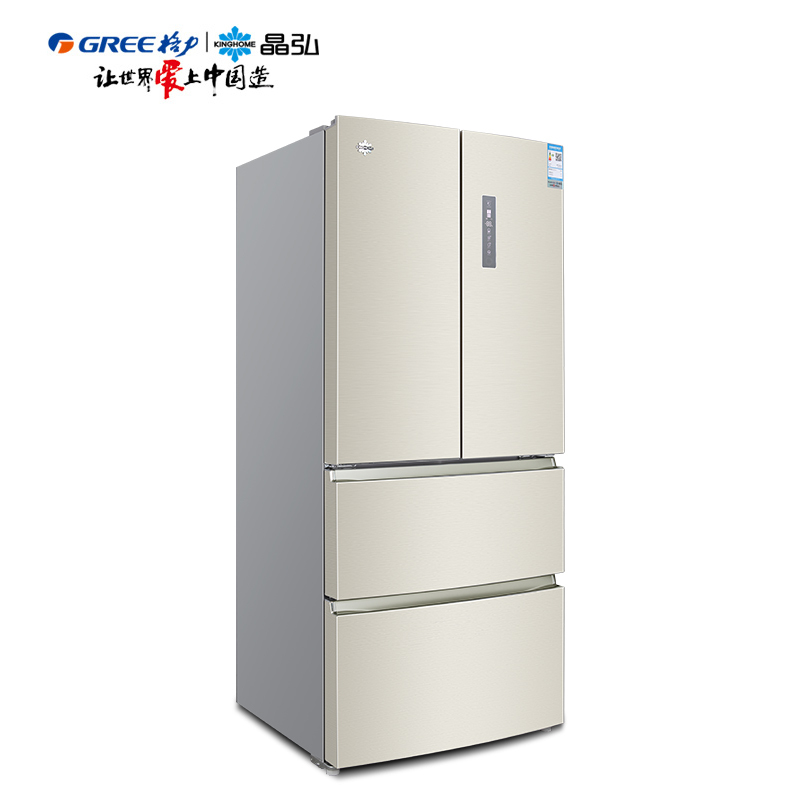 格力晶弘（KINGHOME）465升风冷无霜 节能变频多门冰箱 格力制造BCD-465WPQC / 金拉丝
