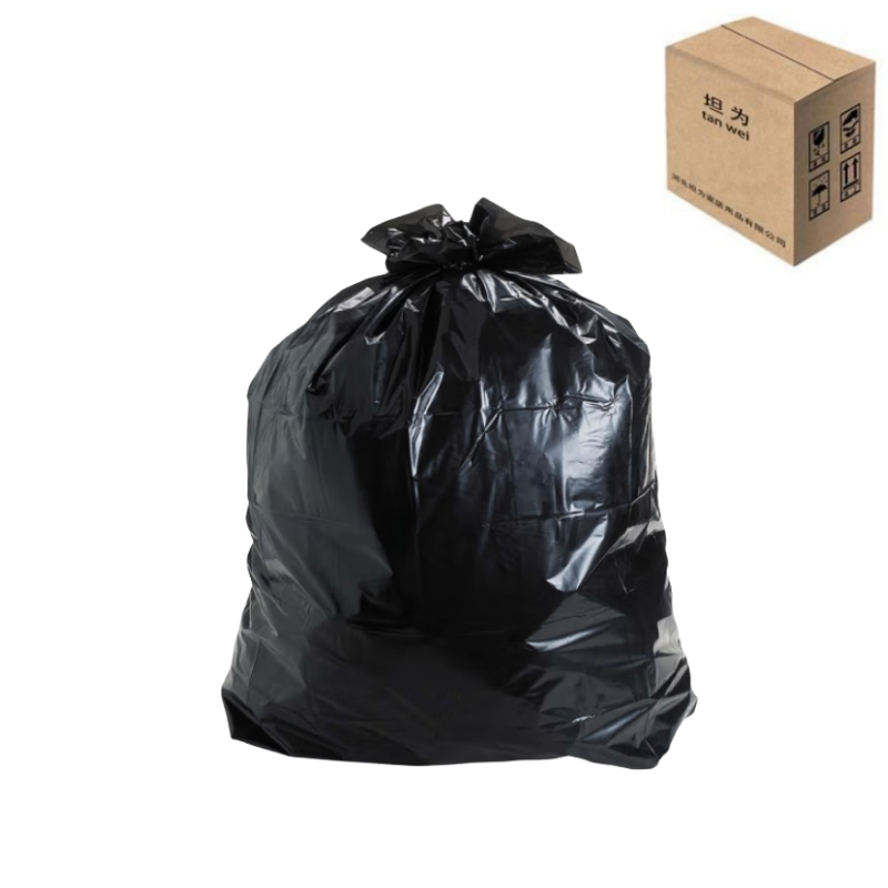 垃圾袋塑料袋加厚黑袋背心 27个/捆 宽40*60cm 捆高清大图