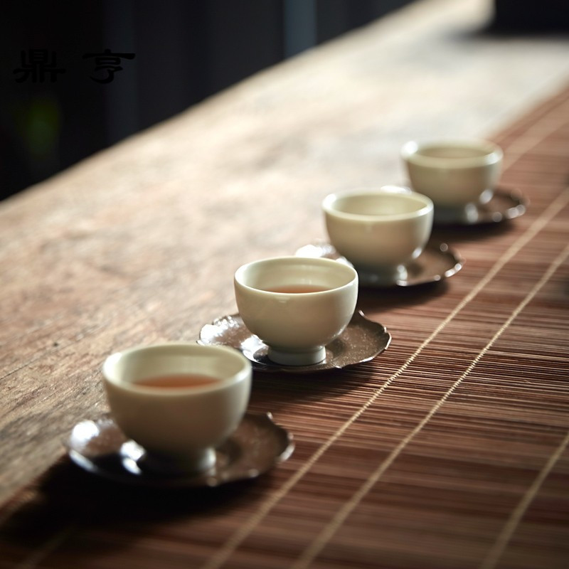 鼎亨手工陶瓷茶杯小号日式功夫茶具品茗杯主人杯仿古泥闻香杯个性