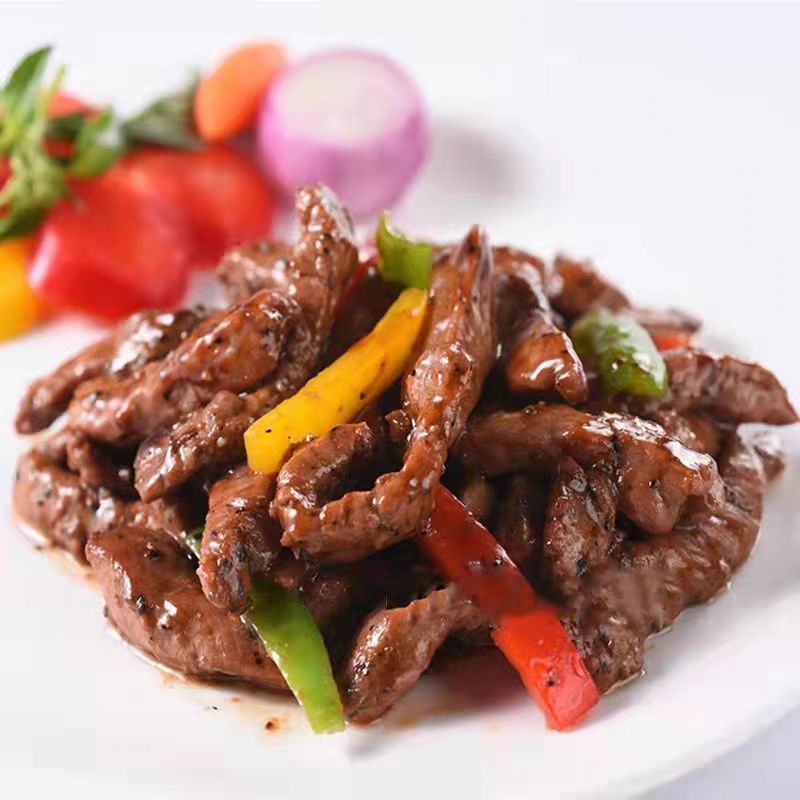 鑫牧盟 黑椒鸭柳/斤 黑椒肉柳条高清大图