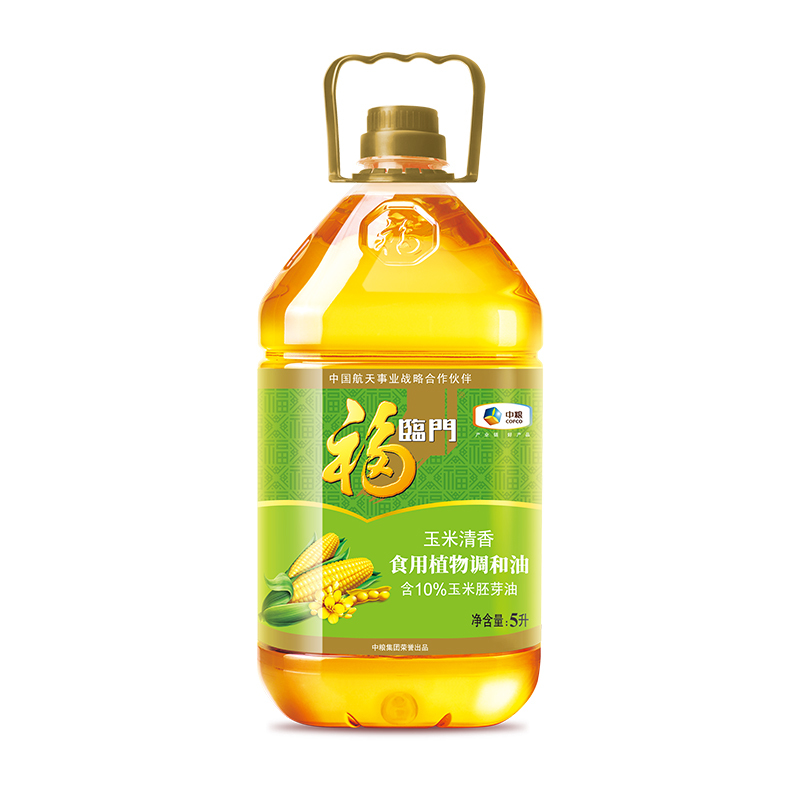 [中粮我买网]福临门玉米清香食用调和油5L 新老包装随机发货