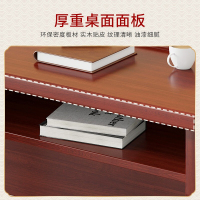尔迈办公室培训桌会议桌组合洽谈桌听讲桌课桌油漆木皮长条桌1.4m