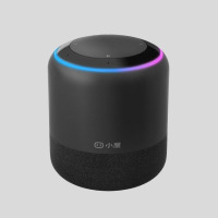小度智能音箱1S官方正品AI机器人家用蓝牙语音通话wifi音响小杜-黑色