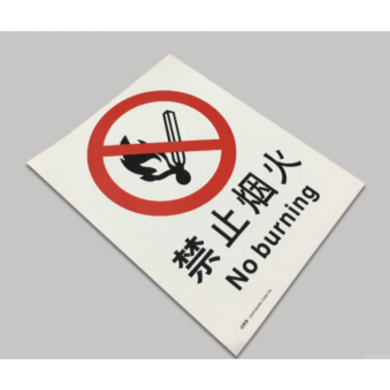 安赛瑞 SAFEWARE S5501A中英文标识 禁止烟火,250x315mm,1mm厚ABS材质