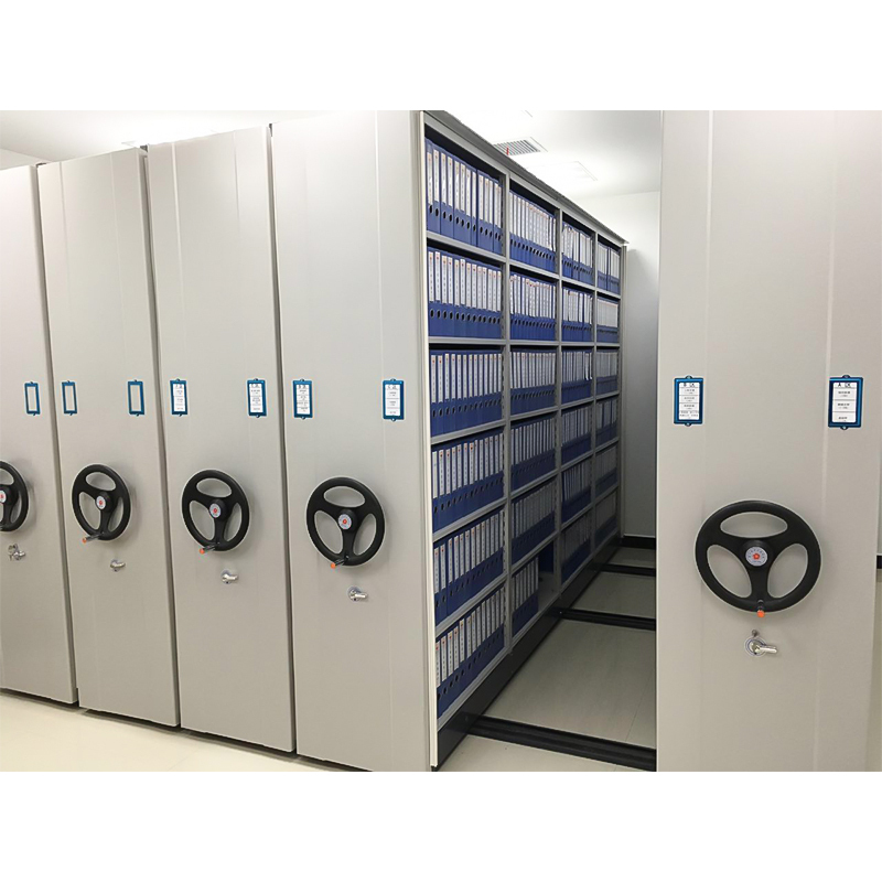 鸿业盛大(BNF)金属钢制密集柜手摇式轨道密集架文件柜可定制移动咖啡白色档案柜办公柜 每立方单价