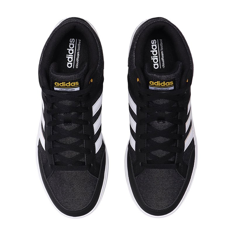 [自营]adidas男鞋板鞋高帮帆布球休闲运动鞋F34252 F34252黑色/白色
