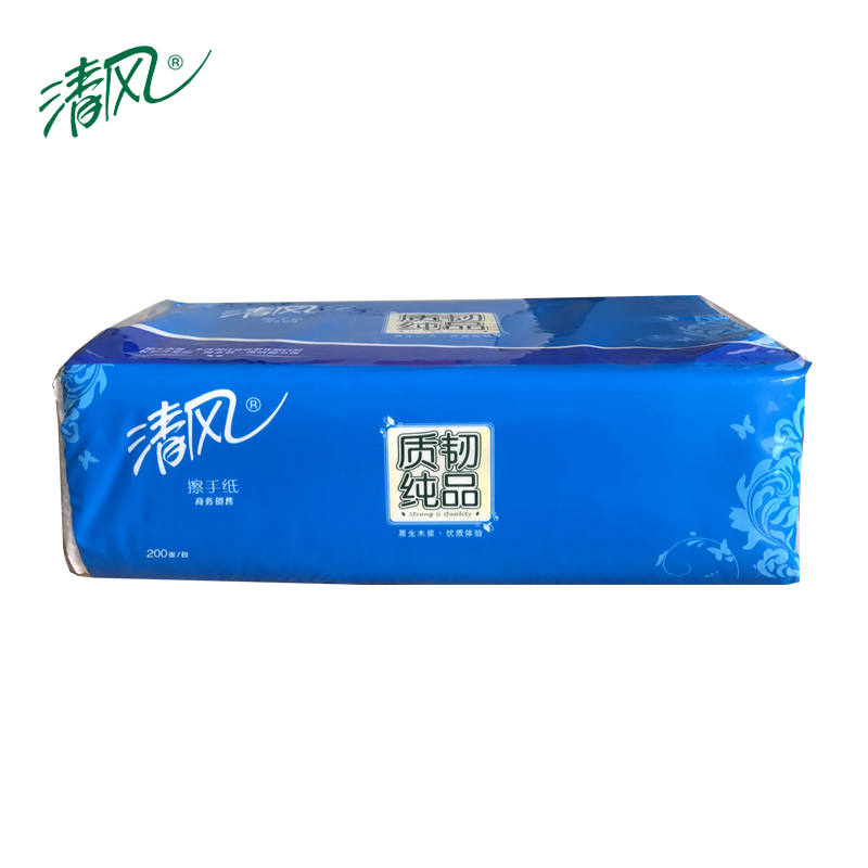 清风 擦手纸B915A 200抽 20包/箱 （整箱销售）
