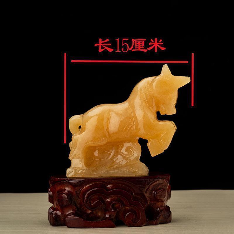 家柏饰(CORATED)玉石生肖牛物摆件客厅玄关桌面装饰势摆设高清大图