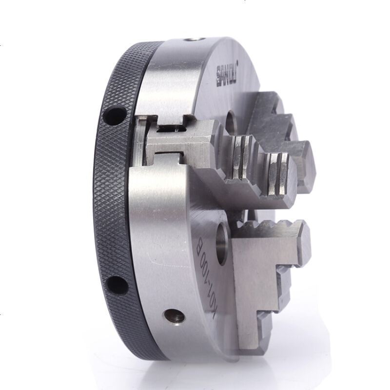 定做高精度三爪小卡盘小型自制车床用卡盘主轴轴承座家用四爪506580t1