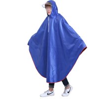简约家用加大加厚防风自行车单车雨披透明大帽檐男女通用成人电动单人雨衣生活日用晴雨用具简约现代