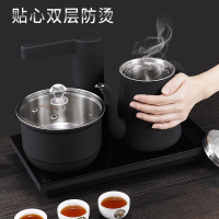 全自动上水电热水壶家用烧水壶纳丽雅保温一体智能电磁炉水壶抽水热水壶 银色不锈钢款
