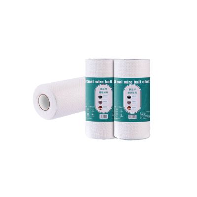 敏胤 M2020A 20*20CM/50片 /卷 钢丝球磨砂抹布 1.00 块/卷 (计价单位：卷) 白色