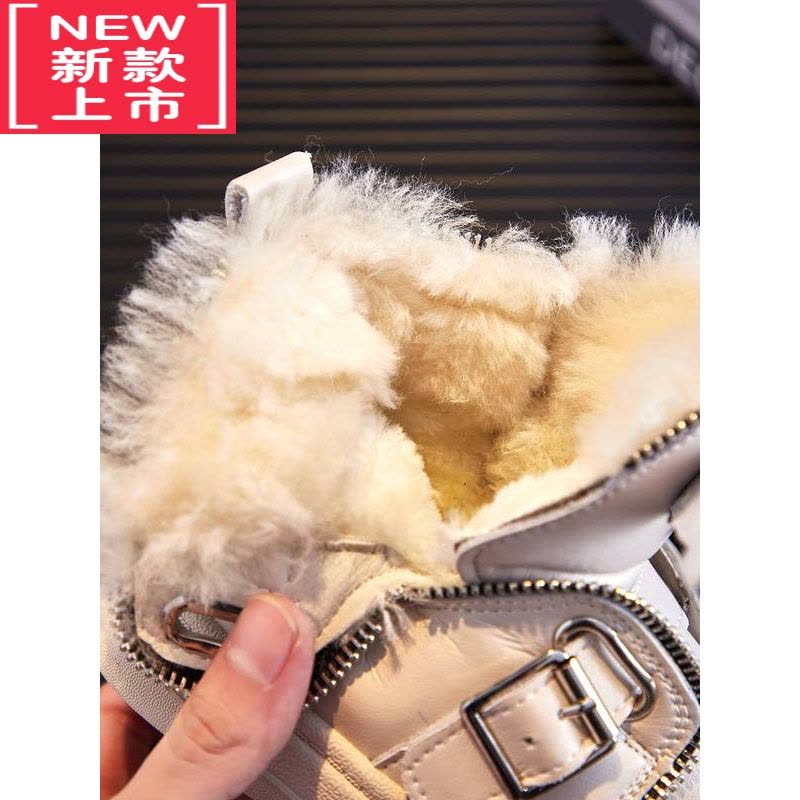 可莉允儿童雪地靴2022新款一体冬季大童棉鞋男童雪地鞋女童短靴图片