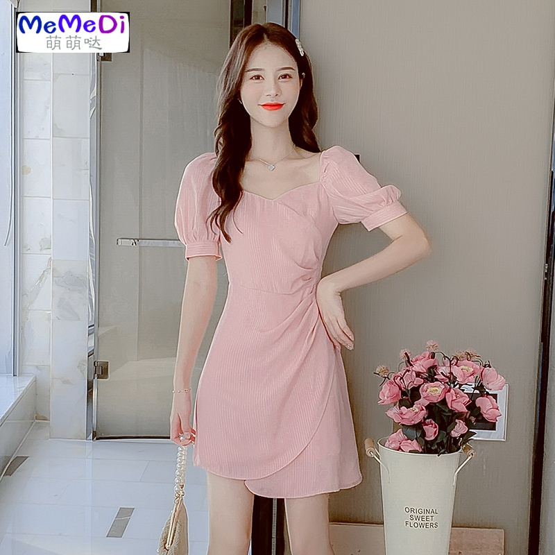 雪纺连裙女装夏装2020年新款小个子仙女裙子气质女人味夏季显瘦