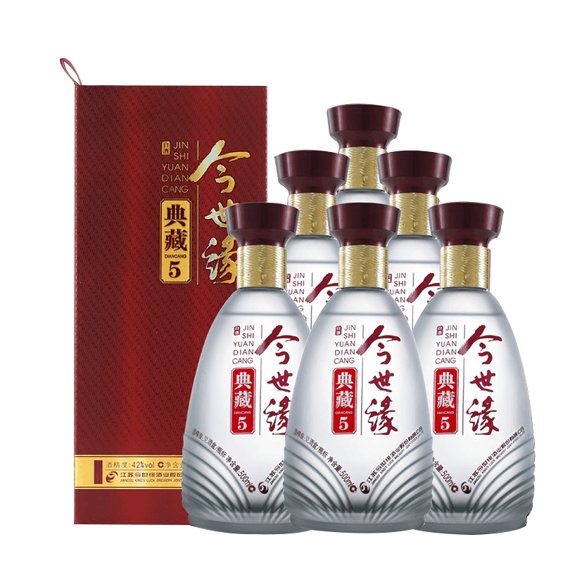 今世缘酒典藏白酒 典藏5 42度500mL*6瓶 浓香型 非5年整箱装图片