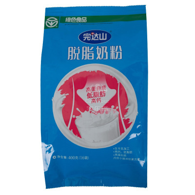 完达山脱脂奶粉(低脂肪高蛋白高钙)袋装400克