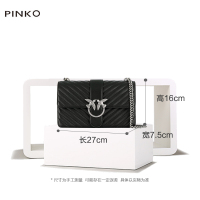[直营]品高(PINKO)Love系列 牛皮 燕子包链条包女士单肩包斜挎包 女包