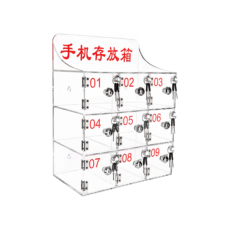 亚克力手机存放柜 9门高清大图
