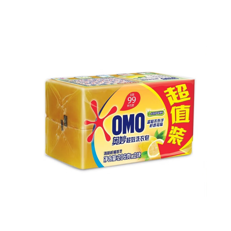奥妙 洗衣皂 99超效206g*2装高清大图