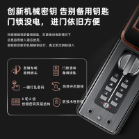 苏宁小Biu智能门锁Pro款C级锁芯六大开锁方式指纹识别家用电子防盗门手机APP远程智能管理（典雅黑）
