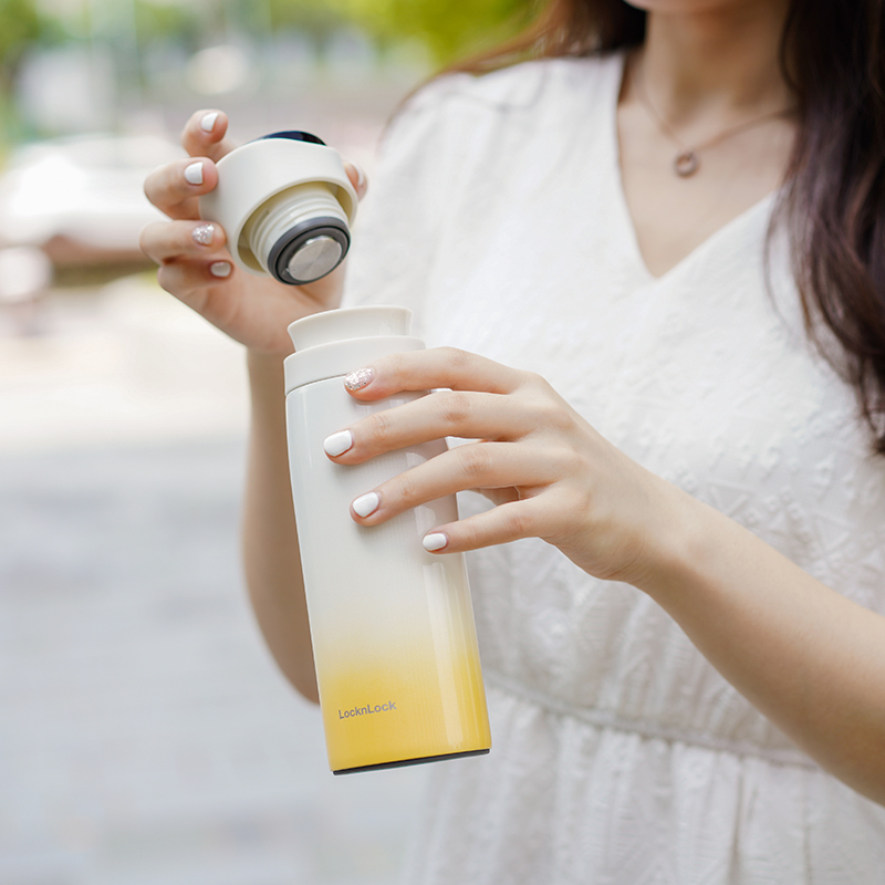 乐扣乐扣(LOCK&LOCK) 拉恩智能保温杯 智能测温男女便携真空304不锈钢便携茶杯网红杯320ml LHC4229