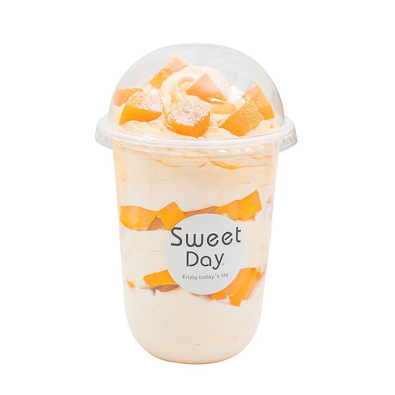 360ml单独杯子50个网红波波阿华田蛋糕甜品杯u型千层慕斯豆乳奶茶抱抱