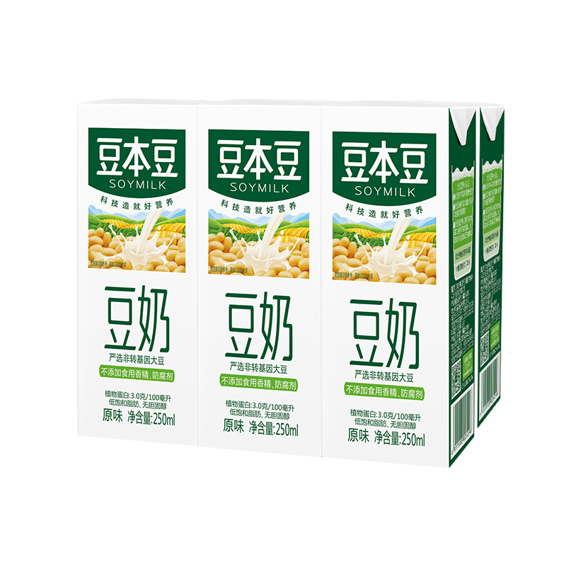 豆本豆原味豆奶250ml*6(新老包装随机发货)