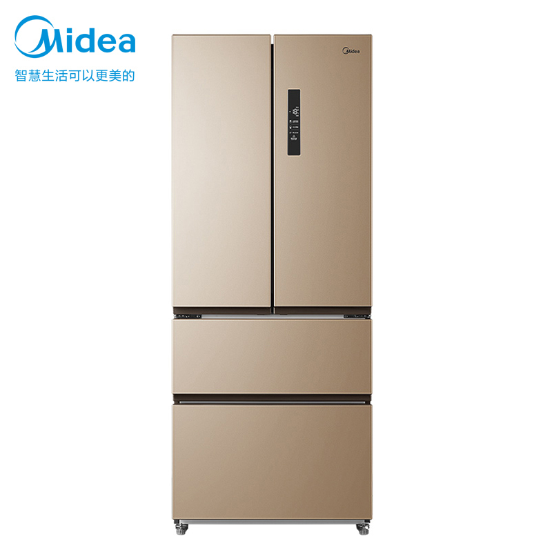 美的（Midea）BCD-421WTPM(E)对开门家用变频无霜 铂金净味精细分储大容量双开门电冰箱