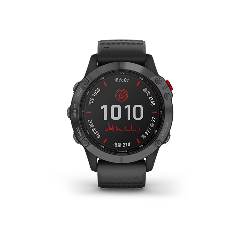 garmin佳明fenix6pro太阳能血氧心率登山越野户外钛合金旗舰多功能