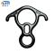 黑色 牛角八字环下降器攀岩攀冰速降下滑器高空作业套绳索单点下降环
