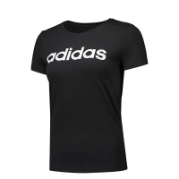 Adidas neo 阿迪休闲春夏款女子休闲圆领T恤短袖 CV7026