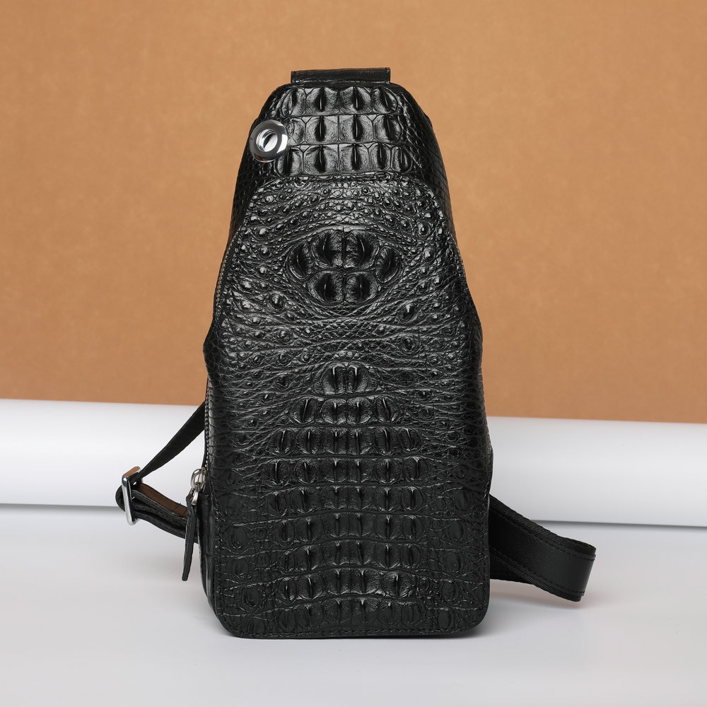 鳄鱼皮休闲单肩包参数规格