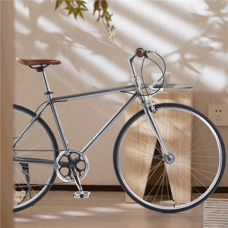 凤凰phdenix公路自行车fr202禧玛诺7速成人城市复古通勤铝合金男女赛