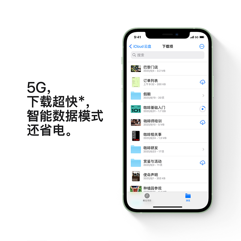 [套餐]Apple iPhone 12 128G 绿色 移动联通电信5G全网通手机+18W电源适配器