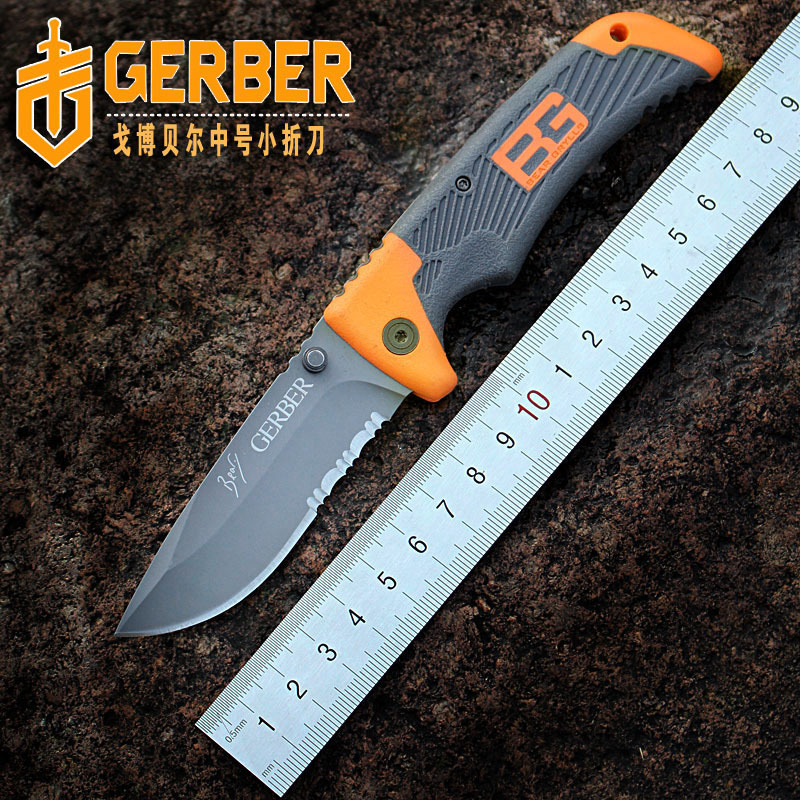 戈博折叠刀gerber贝尔刀折刀野外求生户外刀视频