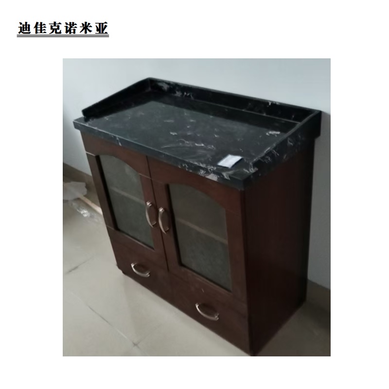 迪佳克诺米亚 岩板台面茶水柜 JZ-800*400*850mm 组高清大图