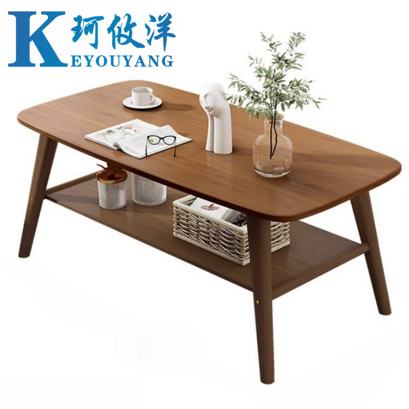 珂攸洋木质茶几100*60cm张高清大图