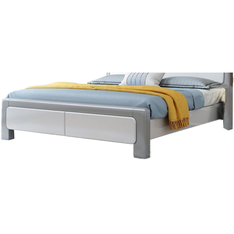 铭羽洋E03木质床120*218*48cm张高清大图