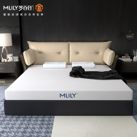 Mlily梦百合酒店零压房床垫竹炭记忆棉升级护脊厚垫软垫1.8m双人加厚