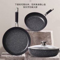 爱仕达(ASD)煎锅晶石麦饭石煎锅不粘28cm平底炒锅电磁炉燃气通用JL28S5J
