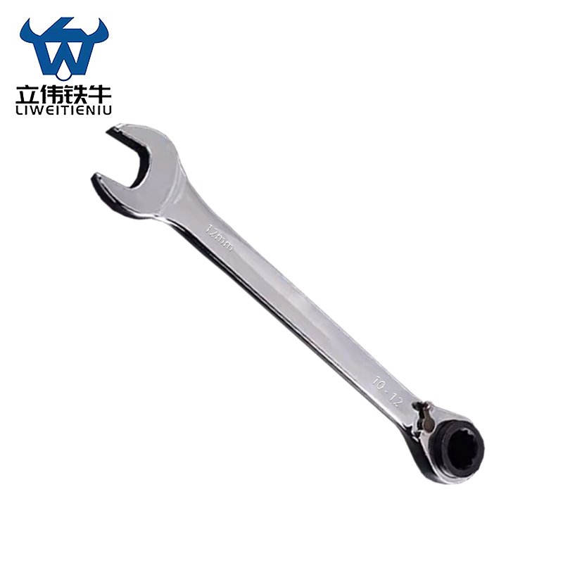 立伟铁牛三用双向棘轮开口扳手10-12-12mm/把高清大图