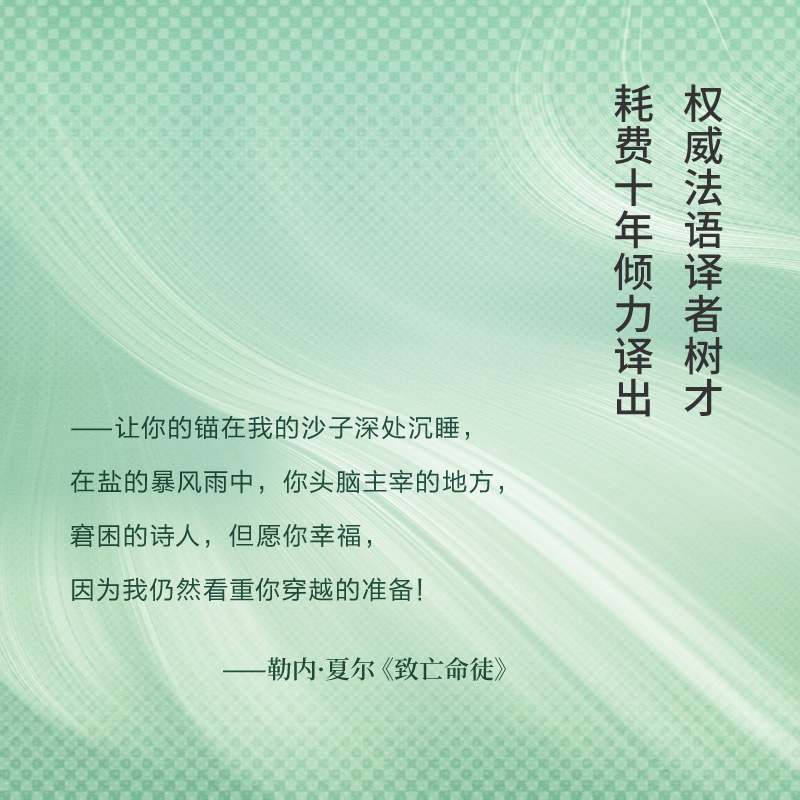 在风之上 [正版]在风之上 沉默的经典系列收录早起者群岛上的谈话勒内夏尔著作世纪文景上海人民出版社外国诗歌法国二战抵抗运高清大图