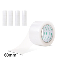 得力 33301 高品质高透明封箱胶带打包胶带 办公用品 60mm*100y*45um(91.4m/卷) 24卷/箱
