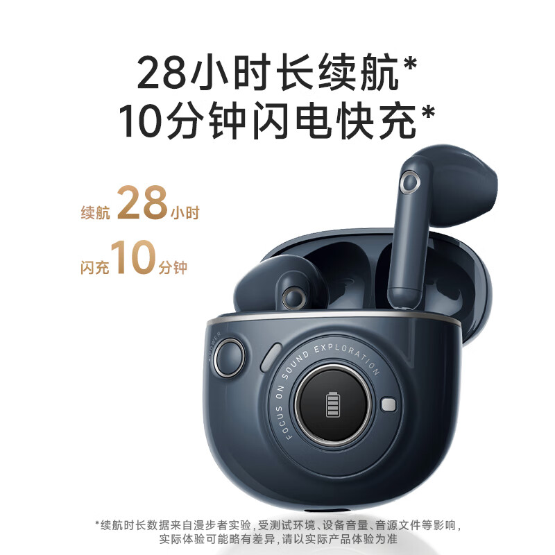 EDIFIER漫步者真无线耳机 半入耳式耳机 复古造型 礼盒 TO-U3 plus(月白色)高清大图