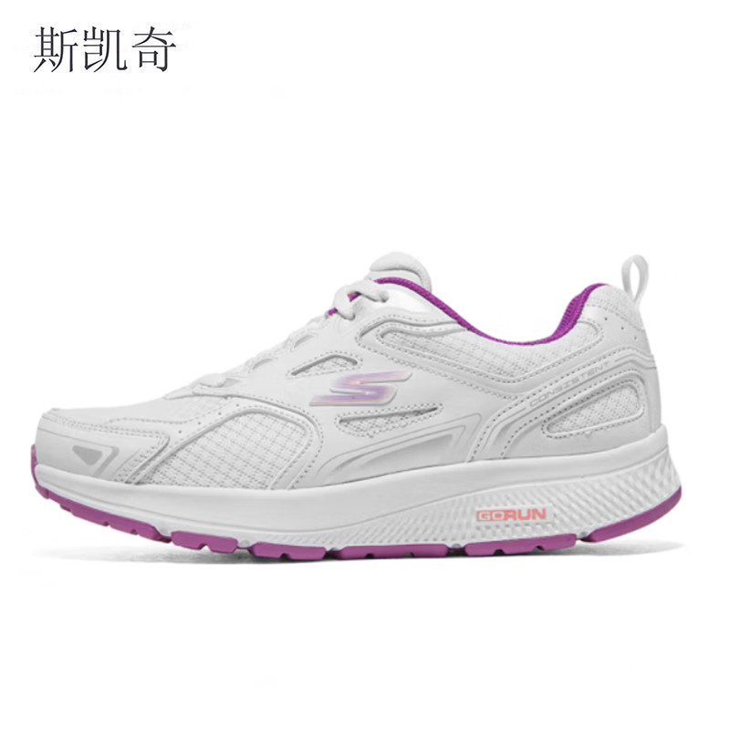 斯凯奇 女透气跑步鞋128075/WPR-5 双高清大图