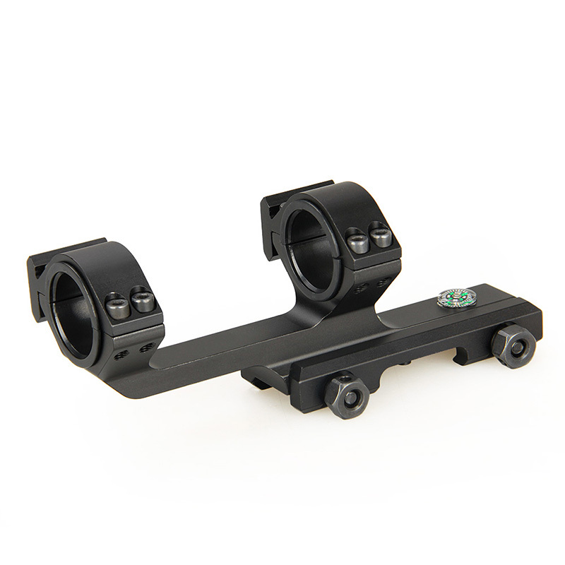 瞄准器夹具25.4MM30MM管径通用20MM导轨高宽连体带侧导轨带水平仪指南针支架激光瞄夹具