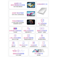 华硕a豆14 2022 12代英特尔酷睿i5标压 高性能办公学生轻薄笔记本电脑(全新12核i5-12500H 16G 512G 莱茵护眼屏)极地焕白