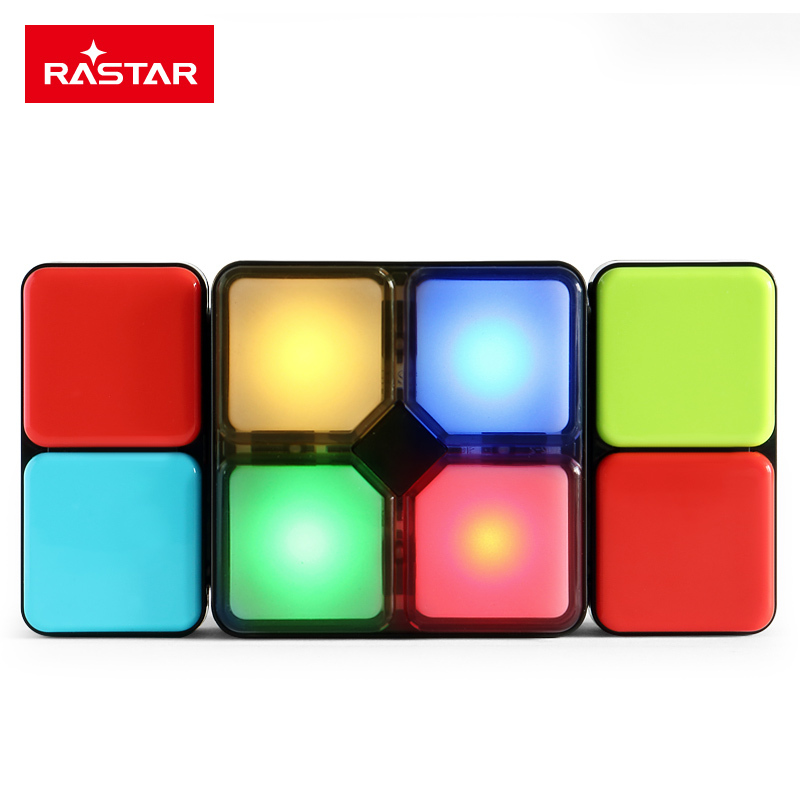 星辉(Rastar)音乐百变魔方儿童电子游戏机异型拼接益智配对魔方抖音玩具