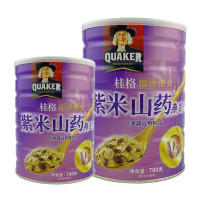 桂格 桂格即冲即食紫米山药麦片700g罐装 膳食燕麦片营养早餐冲调饮品